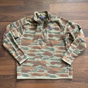 Patagonia Camouflage 1/4-Zip Better Sweater